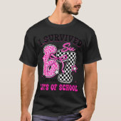 I Surivied 67 Days Of School Funny Meme Teacher St T-Shirt (Vorderseite)