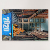 I Surved 2020 Dumpster Fire-Gedenkgeschenk Puzzle (Horizontal)