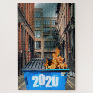 I Surved 2020 Dumpster Fire-Gedenkgeschenk Puzzle