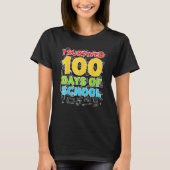 I Survived 100 Days Of School Happy 100th Day T-Shirt (Vorderseite)