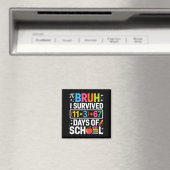 I Survived 100 Days School Bruh Groovy Math Equati Magnet (In Situ (Geschirrspüler))