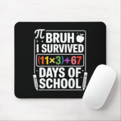 I Survived 100 Days School Bruh Math Equation 100  Mousepad (Mit Mouse)
