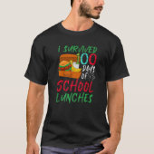 I Survived 100 Days School Lunches Kids  1 T-Shirt (Vorderseite)