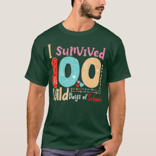 I survived 100 wild days of school T-Shirt
