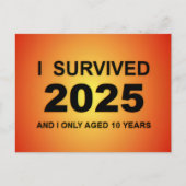 I Survived 2025  Postkarte (Vorderseite)