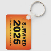I Survived 2025  Schlüsselanhänger (Rückseite)