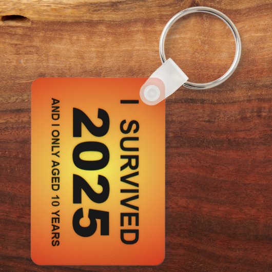 I Survived 2025  Schlüsselanhänger (Rückseite)