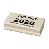 I Survived 2026 Gummistempel (Stempel)