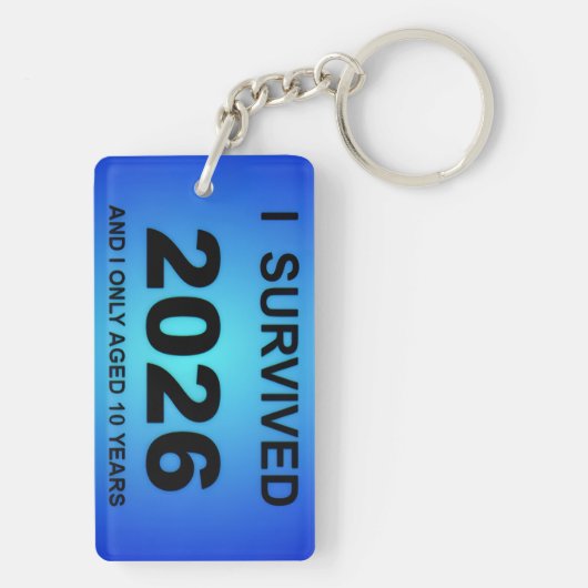 I Survived 2026 Schlüsselanhänger (Rückseite)