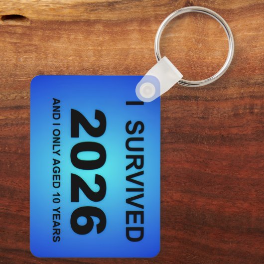I Survived 2026 Schlüsselanhänger (Rückseite)