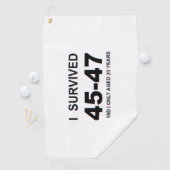 I Survived 45-47  Golfhandtuch (Insitu)