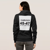 I Survived 45-47 Hoodie (Schwarz voll)