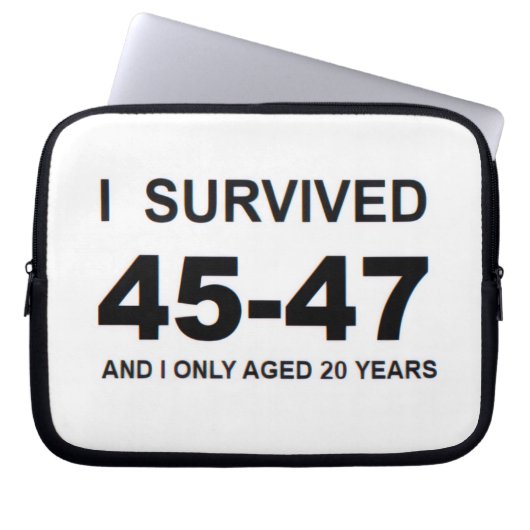 I Survived 45-47  Laptopschutzhülle (Vorderseite)