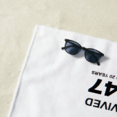 I Survived 45-47  Strandtuch (Beispiel)