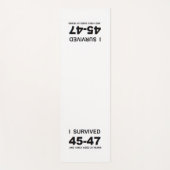 I Survived 45-47  Yogamatte (Vorderseite)