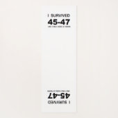 I Survived 45-47  Yogamatte (Rückseite)