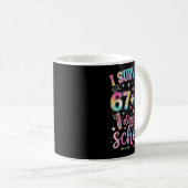 I Survived 67 + 33 Days Of School Funny 6 7 Teache Kaffeetasse (VorderseiteRechts)