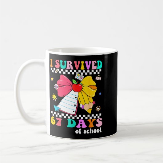 I Survived 67 Day Of School Notebook Teachers And  Kaffeetasse (Links)
