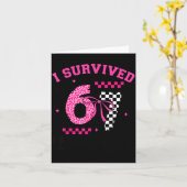I Survived 67 Days Leopard Checkered 67 Kindergart Karte (Gelbe Blume)