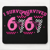 I Survived 67 Days Leopard Checkered 67 Kindergart Mousepad (Vorne)