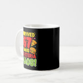 I Survived 67 Days Of Cafeteria Chaos 67 Meme Lunc Kaffeetasse (Vorderseite Links)