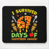 I Survived 67 Days Of Cafeteria Chaos Funny Boy Gi Mousepad (Vorne)