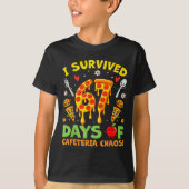 I Survived 67 Days Of Cafeteria Chaos Funny Boy Gi T-Shirt (Vorderseite)