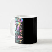 I Survived 67 Days Of Cafeteria Chaos Funny Six Se Kaffeetasse (Vorderseite Links)