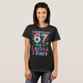 I Survived 67 Days Of Cafeteria Chaos Funny Six Se T-Shirt (Vorne ganz)