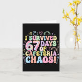 I Survived 67 Days Of Cafeteria Chaos Lunch Lady M Karte (Gelbe Blume)