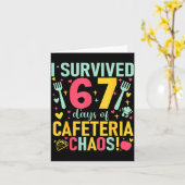 I Survived 67 Days Of Cafeteria Chaos Lunch Lady S Karte (Gelbe Blume)