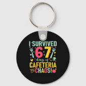 I Survived 67 Days Of Cafeteria Chaos Lunch Lady S Schlüsselanhänger (Vorderseite)