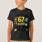 I Survived 67 Days Of Cafeteria Chaos Lunch Lady S T-Shirt (Vorderseite)
