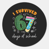 I Survived 67 Days Of School 67 Meme Science Teach Runder Aufkleber (Vorderseite)