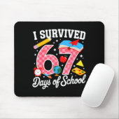 I Survived 67 Days Of School 67 Teachers Students Mousepad (Mit Mouse)