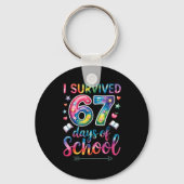 I Survived 67 Days Of School 67th Day Of School Si Schlüsselanhänger (Vorderseite)