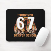I Survived 67 Days Of School Boho Floral Teachers Mousepad (Mit Mouse)