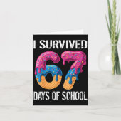 I Survived 67 Days Of School Boys Ice Cream Drip T Karte (Vorderseite)