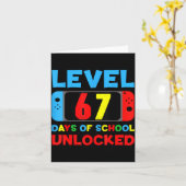 I Survived 67 Days Of School Bruh Students Six Sev Karte (Gelbe Blume)