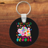 I Survived 67 Days Of School Candy Funny 67 Teache Schlüsselanhänger (Vorderseite)