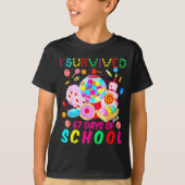 I Survived 67 Days Of School Candy Funny 67 Teache T-Shirt (Vorderseite)