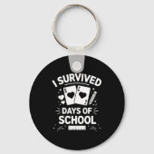 I Survived 67 Days Of School Cards Teachers Studen Schlüsselanhänger (Vorderseite)