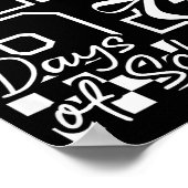 I Survived 67 Days Of School Checkered Coquette Bo Poster (Ecke)