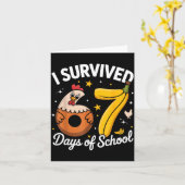 I Survived 67 Days Of School Chicken Banana Kids 6 Karte (Gelbe Blume)
