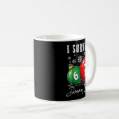 I Survived 67 Days Of School Christmas Candy Cane Kaffeetasse (VorderseiteRechts)