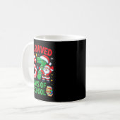 I Survived 67 Days Of School Christmas Candy Cane  Kaffeetasse (Vorderseite Links)