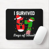 I Survived 67 Days Of School Christmas Candy Cane Mousepad (Mit Mouse)
