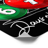 I Survived 67 Days Of School Christmas Candy Cane  Poster (Ecke)