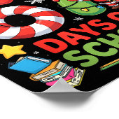 I Survived 67 Days Of School Christmas Candy Cane  Poster (Ecke)