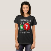 I Survived 67 Days Of School Christmas Candy Cane  T-Shirt (Vorne ganz)